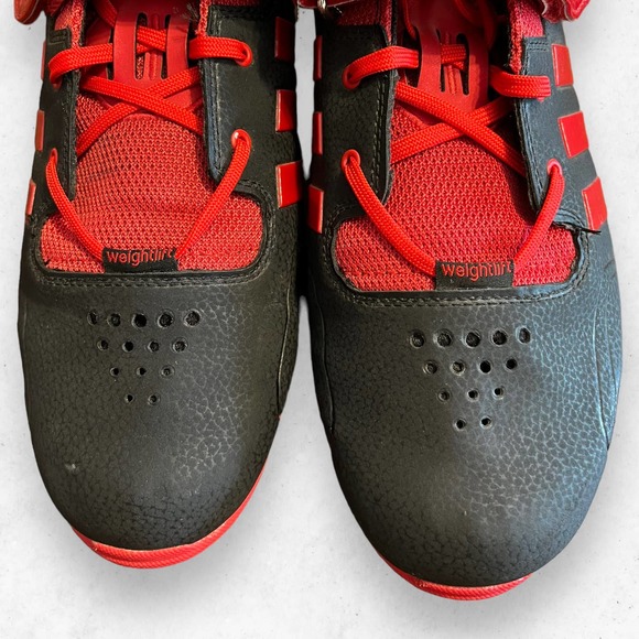 Adidas Adipower Weightlifting Torsion‎ Black Red Metallic Shoes Size Men\'s US 15 main image 14